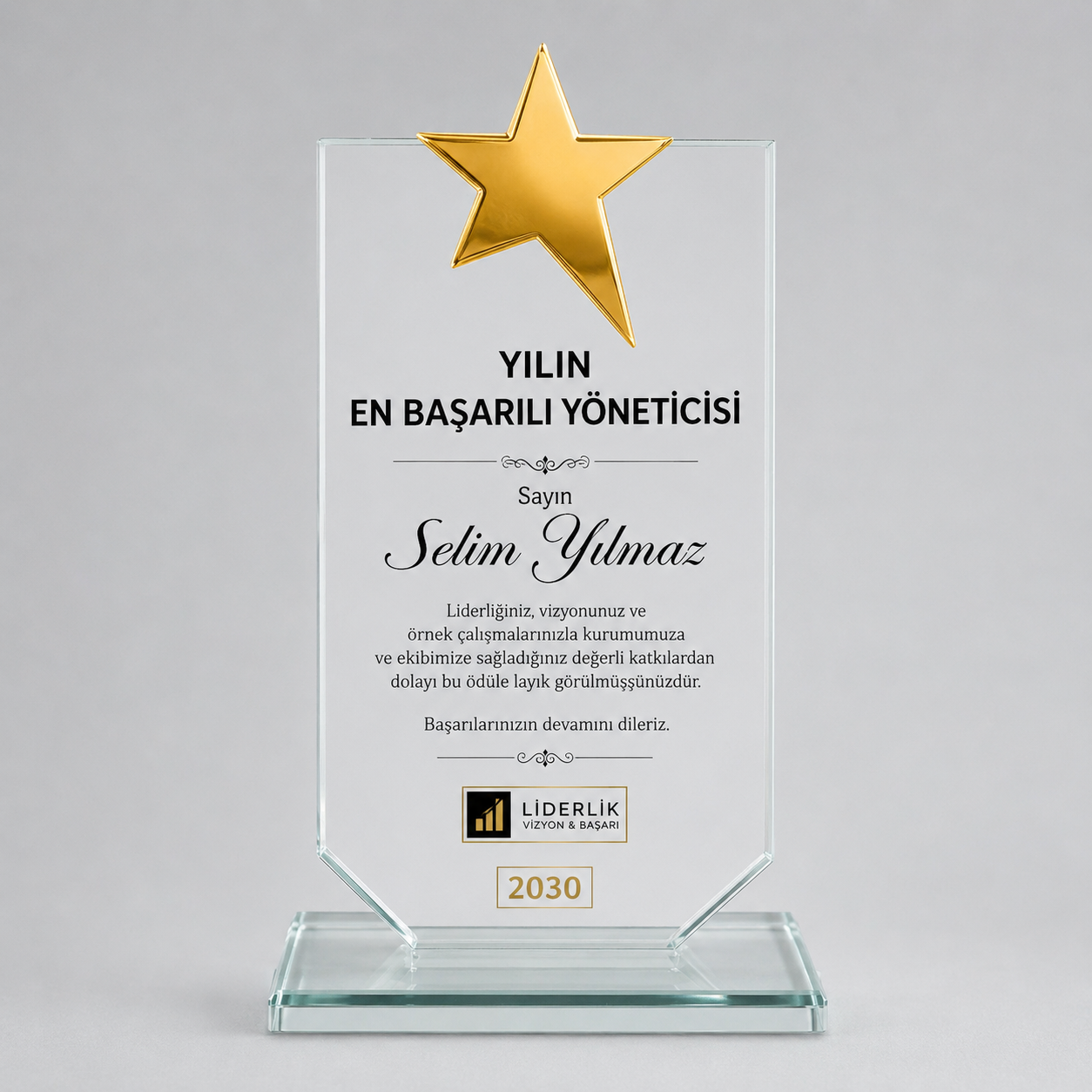 Kristal Plaket